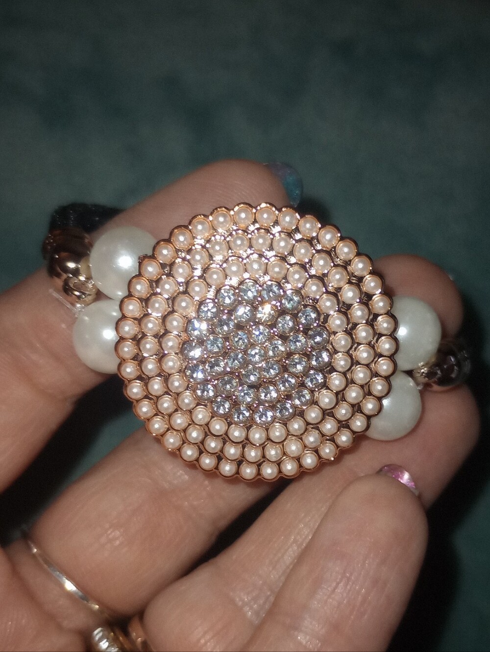 Boutique Faux Pearl Accent Hair Ties- Pick One - Picture 2 of 6